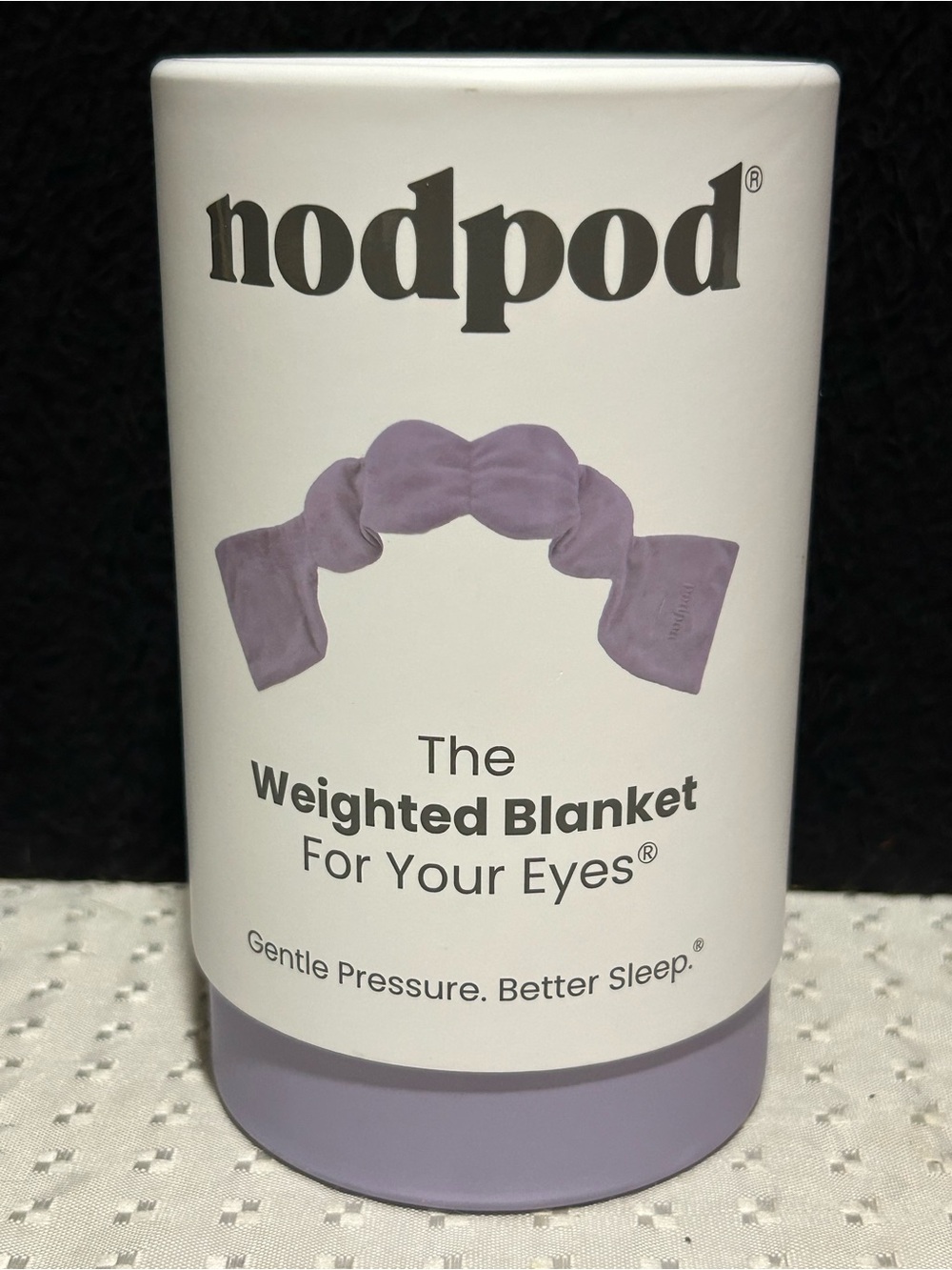 Nodpod The Weighted Blanket for your EYES. Lavender Purple EUC